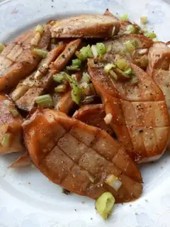 Fried apricot mushrooms