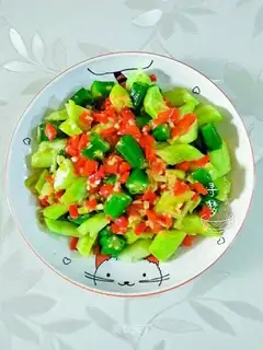 Autumn pepper with cucumber
