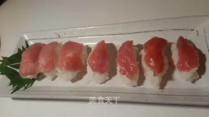 Blue flag tuna sushi