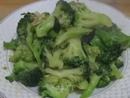 Fried broccoli