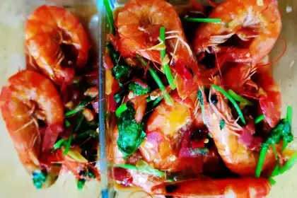 Eggplant shrimp