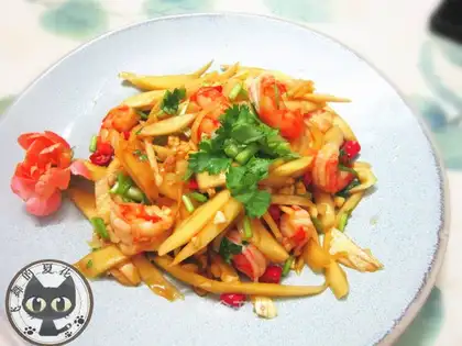 Thai mango shrimp