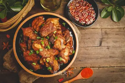 Red burn ribs