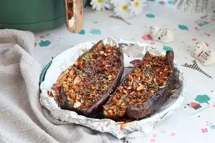 Roast eggplant
