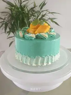 A young boy's cream cake