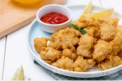 Homemade fish and rice