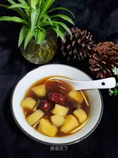 Apple black ginger date tea
