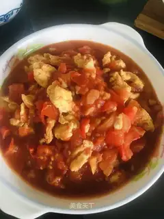 Tomato fried eggs