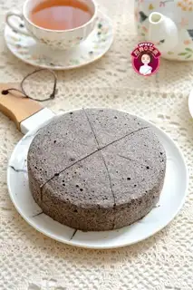 Black rice steam cake