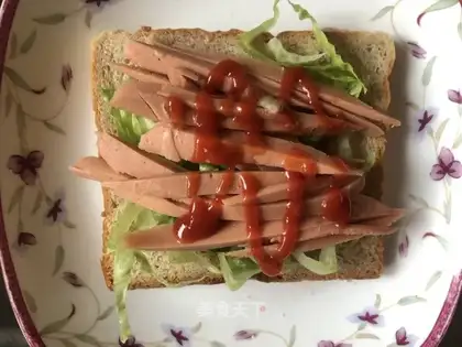 Spam sausage toast