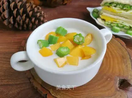 Peach yogurt
