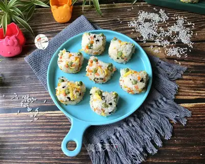 Ham and vegetable rice