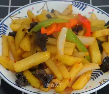 Onion fried potatoes