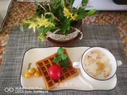 Coconut milk waffles