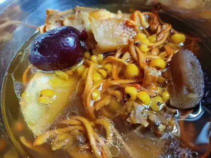 Wet chicken soup