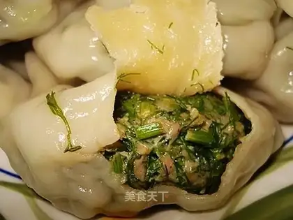 Fennel stuffed dumplings