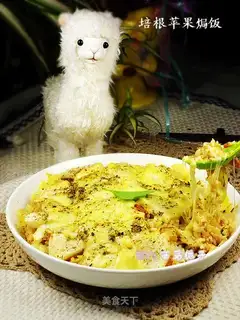 Bacon and apple rice