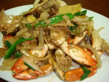 Ginger, onion, cola crab