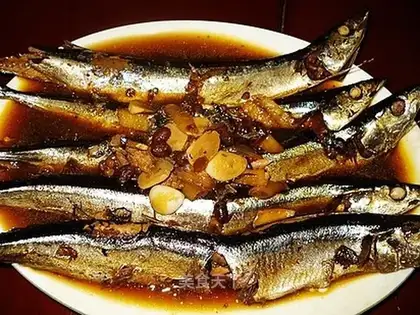 Braised saury