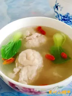 Clear soup sheep brain