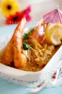 Thai red curry shrimp
