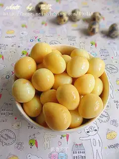Aromatised quail eggs