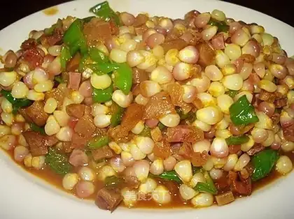 Sausage corn kernels