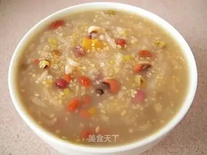 Sweet potato and bean porridge