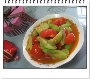 stir-fried tomatoes with loofah