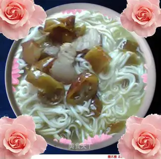 Sour pepper cured noodles