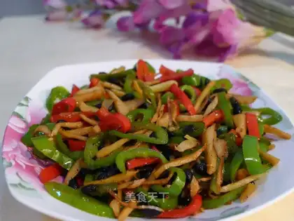 Fried three-shredded soy sauce