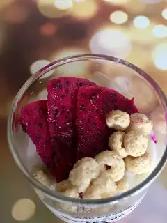 Sour yogurt cups of cereal