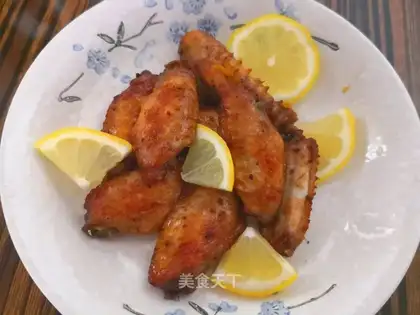 Black pepper lemon chicken wings