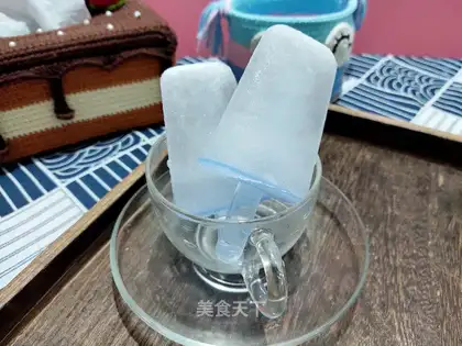 Homemade salt popsicle ice