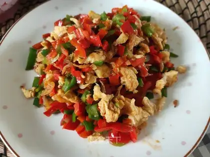 Shrimp skin with double pepper