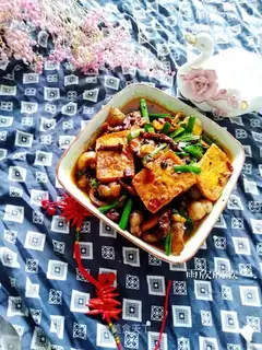 Bear palm tofu back to the pot