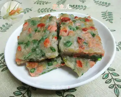 Ham sausage and bean pancakes