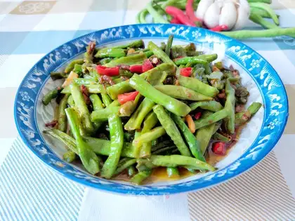 Shrimp soybeans