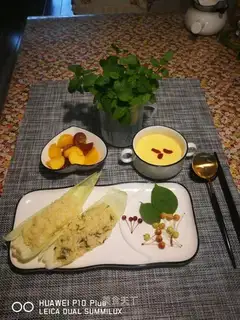 Corn brands and milk steamed eggs