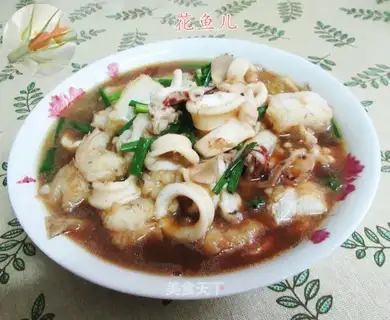 Shrimp and squid