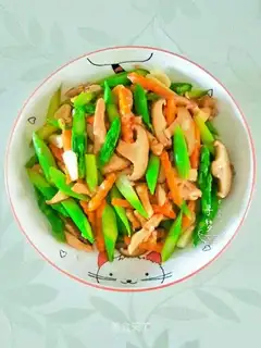 Mushroom carrots and storks