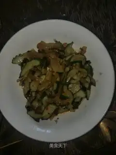 Creaming cucumbers and watermelon peels