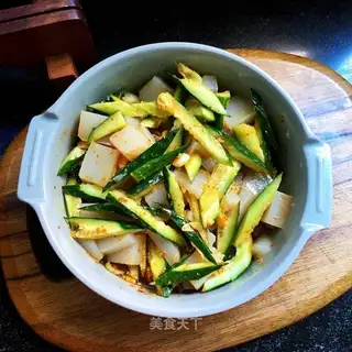 cucumber with sweet potatoes