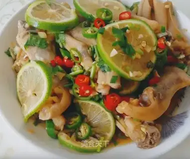 Sour lemon duck palm