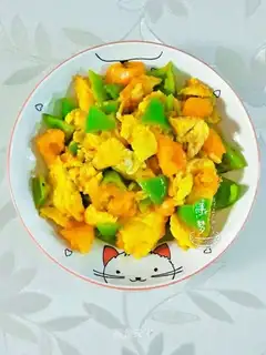 Potato pepper fried goose eggs