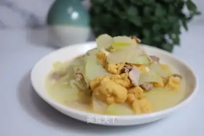 Meatloaf tofu melon