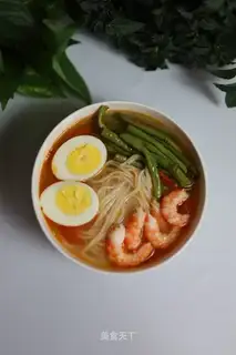 Bean-fruit egg noodles