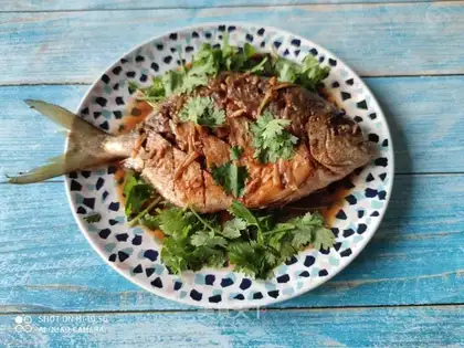 Red-burned fish
