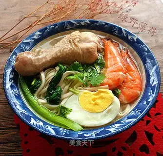 Chicken leg of shrimp