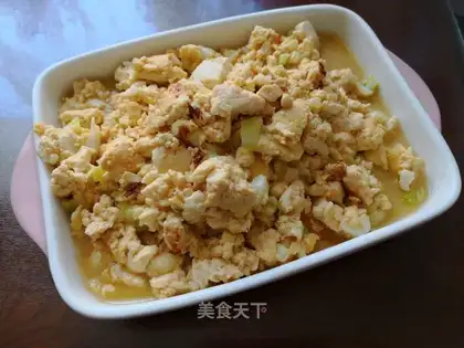 Tofu fried eggs
